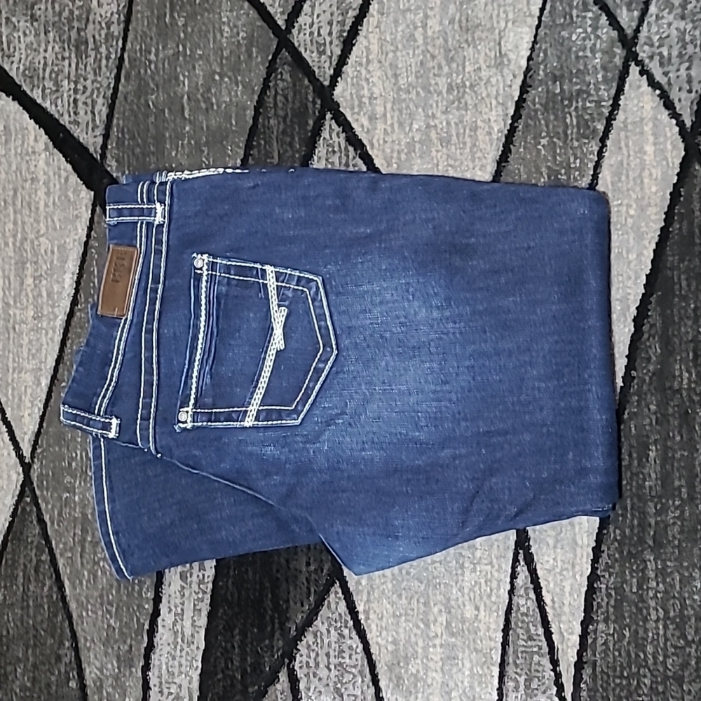 BKE HARPER BOOT-CUT DARK WASH DENIM JEAN